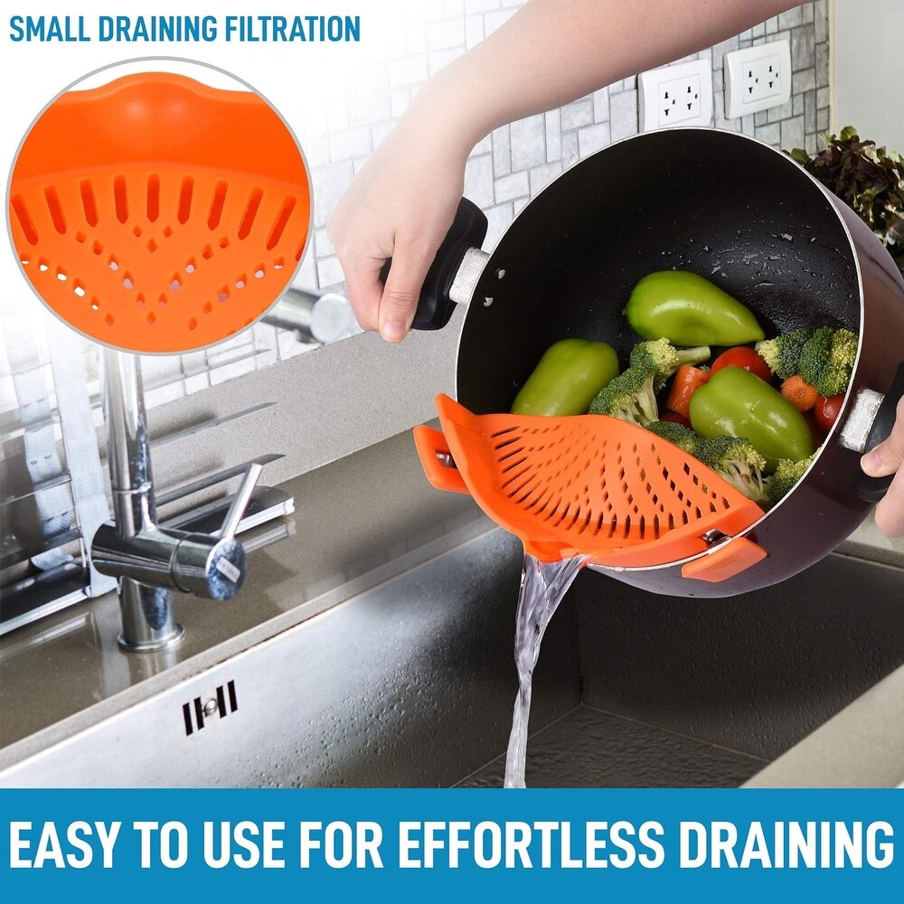 Clip-On Silicone Pot Strainer