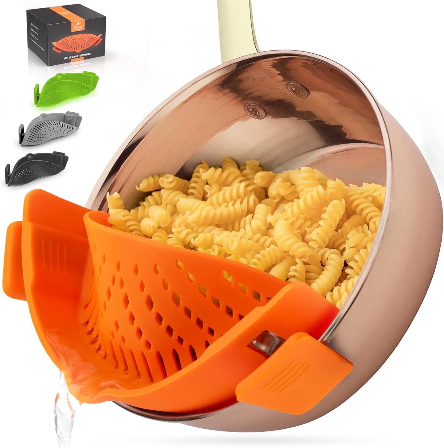 Clip-On Silicone Pot Strainer