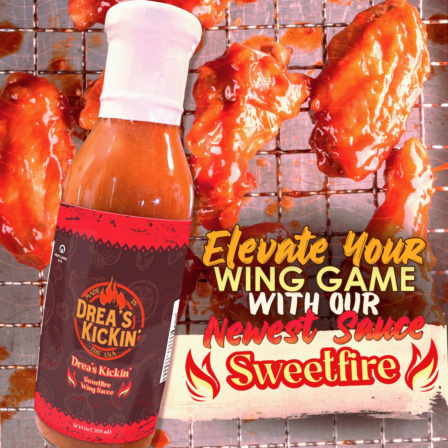 Drea's Kickin' Sweetfire Wing Sauce
