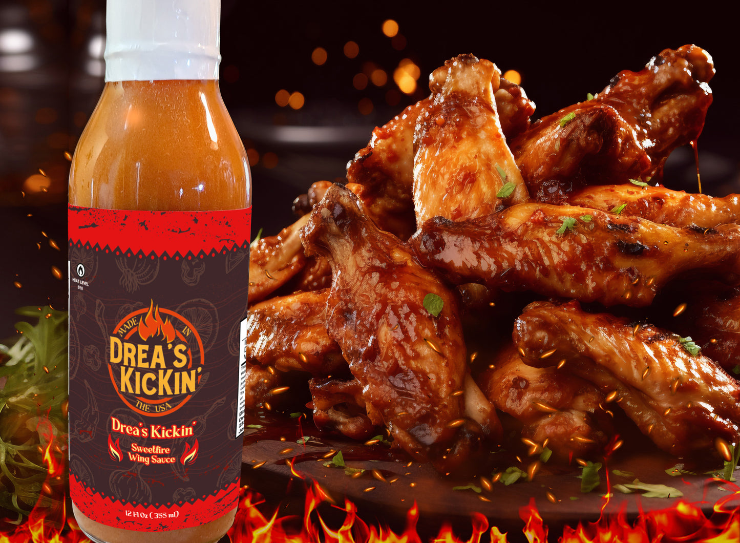 Drea's Kickin' Sweetfire Wing Sauce