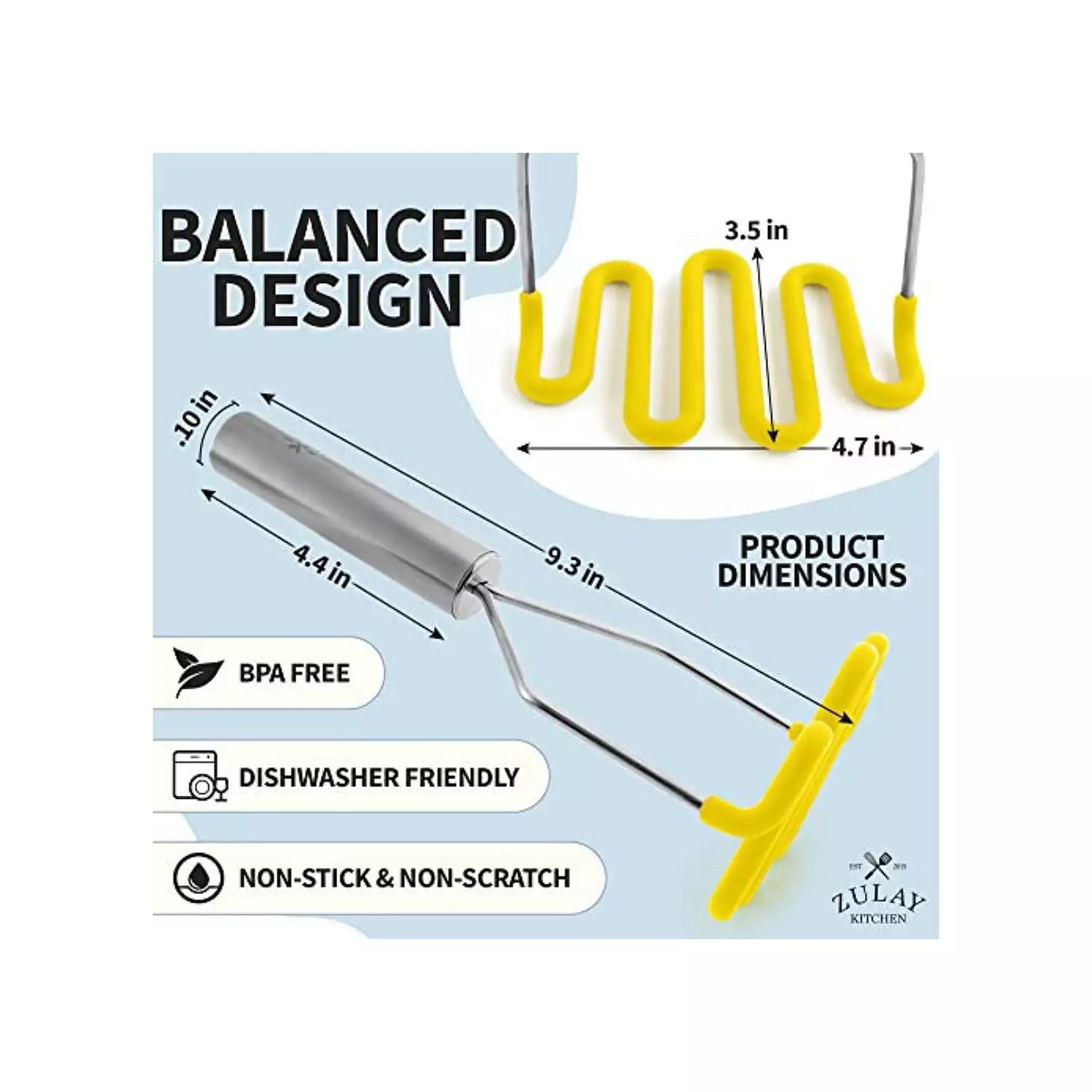 Silicone-Embrace Potato Masher