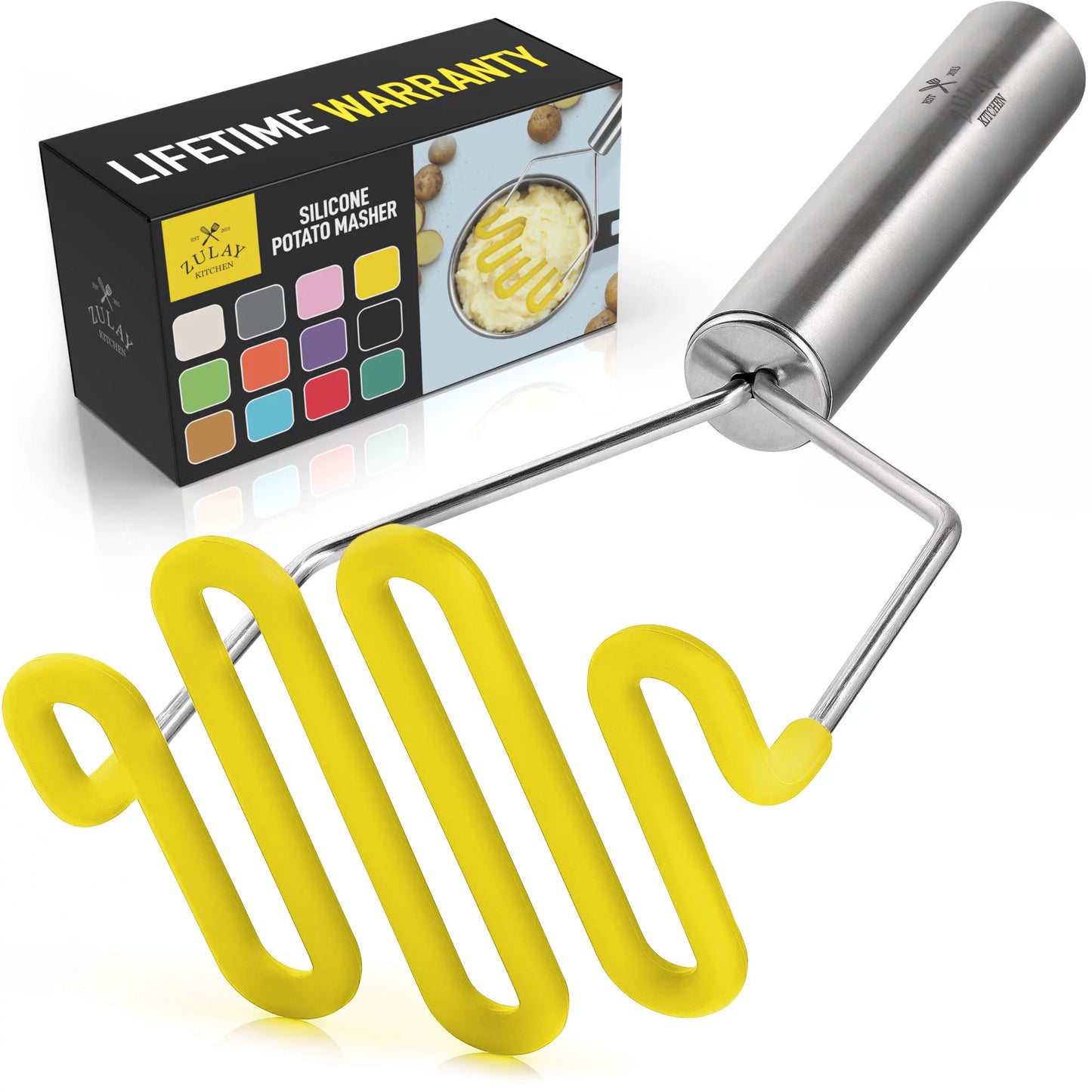 Silicone-Embrace Potato Masher