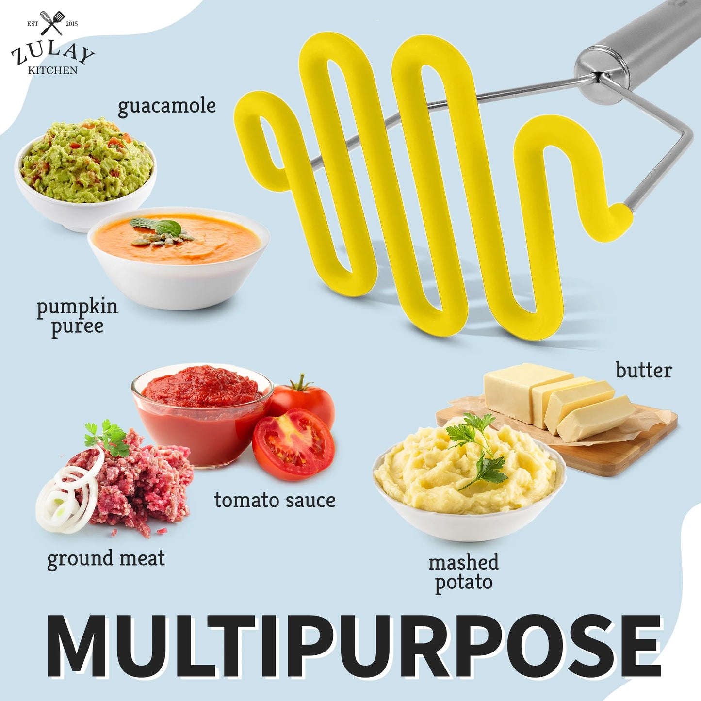 Silicone-Embrace Potato Masher