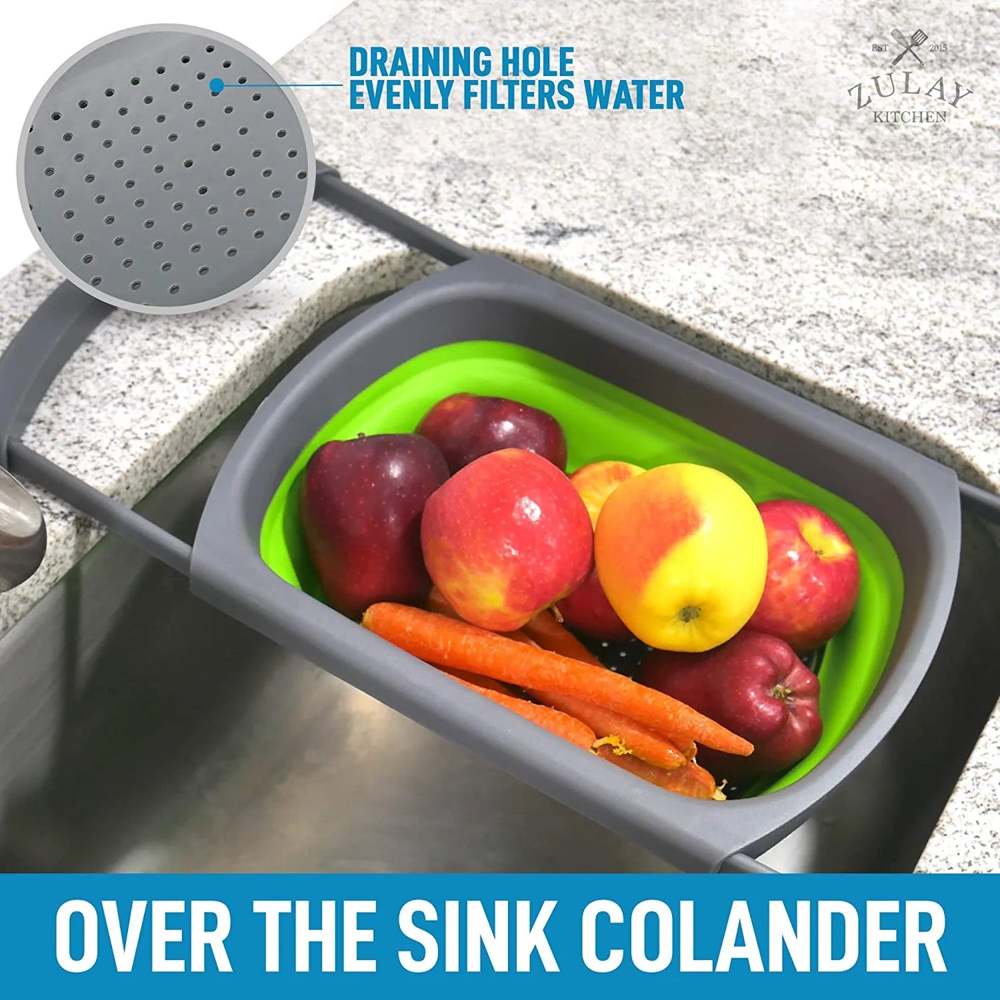 FlexiStrain Collapsible Colander