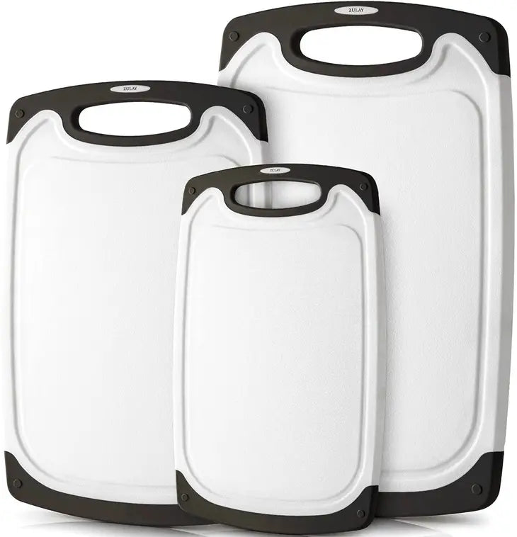 Reversible Cutting Board with Juice Grooves