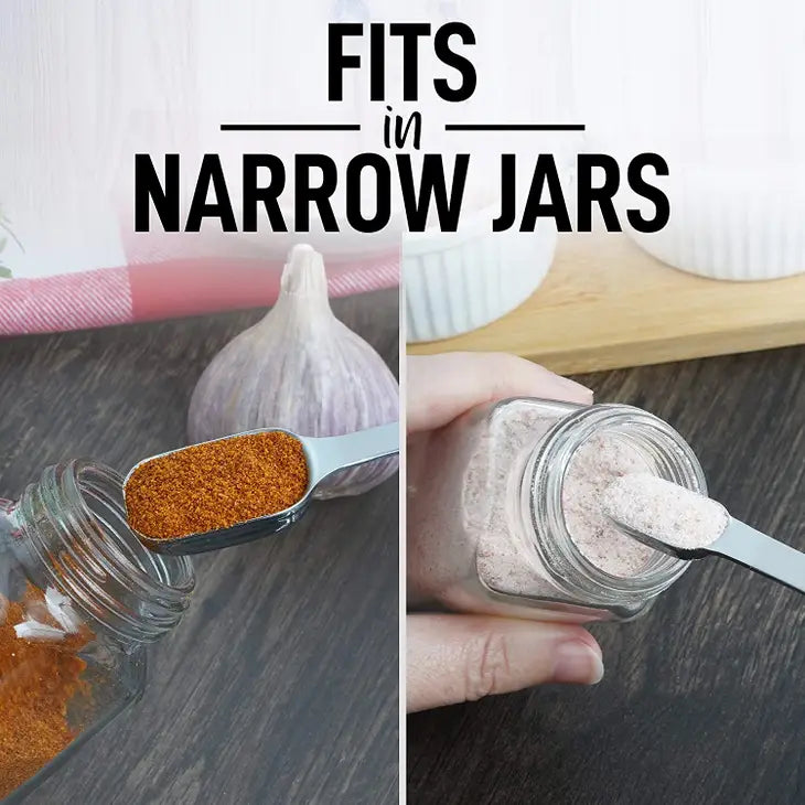Stainless Steel Measuring Spoons - Slim Design