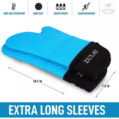 Silicone Heat-Resistant Oven Mitts